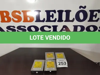 LOTE 253 - 04 HDS DE 500GB PARA PC. (NO ESTADO) ATENÇÃO! FAZER A VISITAÇÃO ANTES DE ARREMATAR, NÃO SABEMOS SE FUNCIONA, LEILÃO NÃO TEM GARANTIA E NEM DEVOLUÇÃO, SUJEITO A POSSÍVEIS AVARIAS VISÍVEIS/OCULTAS E/OU AUSÊNCIA DE COMPONENTES.
