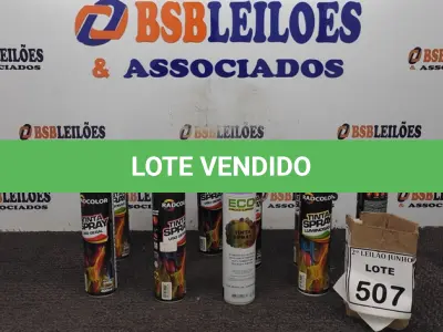 LOTE 507 - 10 TINTAS SPRAY DE CORES DIVERSAS. (NO ESTADO) ATENÇÃO! FAZER A VISITAÇÃO ANTES DE ARREMATAR, NÃO SABEMOS SE FUNCIONA, LEILÃO NÃO TEM GARANTIA E NEM DEVOLUÇÃO, SUJEITO A POSSÍVEIS AVARIAS VISÍVEIS/OCULTAS E/OU AUSÊNCIA DE COMPONENTES.