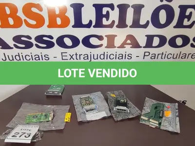 LOTE 273 - 01 LOTE 05 PLACAS DIVERSAS. (NO ESTADO) ATENÇÃO! FAZER A VISITAÇÃO ANTES DE ARREMATAR, NÃO SABEMOS SE FUNCIONA, LEILÃO NÃO TEM GARANTIA E NEM DEVOLUÇÃO, SUJEITO A POSSÍVEIS AVARIAS VISÍVEIS/OCULTAS E/OU AUSÊNCIA DE COMPONENTES.