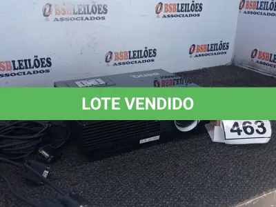 LOTE 463 - 01 PROJETOR MULTIMÍDIA 220W MARCA BENQ. (NO ESTADO) ATENÇÃO! FAZER A VISITAÇÃO ANTES DE ARREMATAR, NÃO SABEMOS SE FUNCIONA, LEILÃO NÃO TEM GARANTIA E NEM DEVOLUÇÃO, SUJEITO A POSSÍVEIS AVARIAS VISÍVEIS/OCULTAS E/OU AUSÊNCIA DE COMPONENTES.