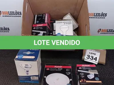 LOTE 334 - 01 LOTE COM VÁRIAS LÂMPADAS LED MODELOS DIVERSOS. (NO ESTADO) ATENÇÃO! FAZER A VISITAÇÃO ANTES DE ARREMATAR, NÃO SABEMOS SE FUNCIONA, LEILÃO NÃO TEM GARANTIA E NEM DEVOLUÇÃO, SUJEITO A POSSÍVEIS AVARIAS VISÍVEIS/OCULTAS E/OU AUSÊNCIA DE COMPONENTES.