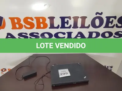 LOTE 299 - 01 NOTEBOOK COM FONTE MARCA LENOVO. (NO ESTADO) ATENÇÃO! FAZER A VISITAÇÃO ANTES DE ARREMATAR, NÃO SABEMOS SE FUNCIONA, LEILÃO NÃO TEM GARANTIA E NEM DEVOLUÇÃO, SUJEITO A POSSÍVEIS AVARIAS VISÍVEIS/OCULTAS E/OU AUSÊNCIA DE COMPONENTES.