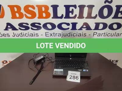 LOTE 286 - 01 NOTEBOOK COM CARREGADOR MARCA HP. (NO ESTADO) ATENÇÃO! FAZER A VISITAÇÃO ANTES DE ARREMATAR, NÃO SABEMOS SE FUNCIONA, LEILÃO NÃO TEM GARANTIA E NEM DEVOLUÇÃO, SUJEITO A POSSÍVEIS AVARIAS VISÍVEIS/OCULTAS E/OU AUSÊNCIA DE COMPONENTES.