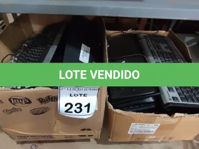 LOTE 231 - 01 LOTE COM GRANDE QUANTIDADE DE TECLADOS PARA PC MODELOS DIVERSOS. (NO ESTADO) ATENÇÃO! FAZER A VISITAÇÃO ANTES DE ARREMATAR, NÃO SABEMOS SE FUNCIONA, LEILÃO NÃO TEM GARANTIA E NEM DEVOLUÇÃO, SUJEITO A POSSÍVEIS AVARIAS VISÍVEIS/OCULTAS E/OU AUSÊNCIA DE COMPONENTES.