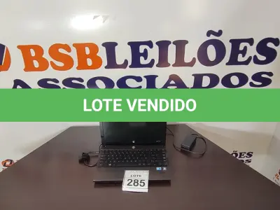LOTE 285 - 01 NOTEBOOK COM CARREGADOR MARCA HP. (NO ESTADO) ATENÇÃO! FAZER A VISITAÇÃO ANTES DE ARREMATAR, NÃO SABEMOS SE FUNCIONA, LEILÃO NÃO TEM GARANTIA E NEM DEVOLUÇÃO, SUJEITO A POSSÍVEIS AVARIAS VISÍVEIS/OCULTAS E/OU AUSÊNCIA DE COMPONENTES.