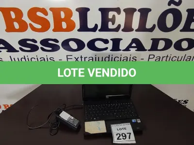 LOTE 297 - 01 NOTEBOOK COM FONTE MARCA HP. (NO ESTADO) ATENÇÃO! FAZER A VISITAÇÃO ANTES DE ARREMATAR, NÃO SABEMOS SE FUNCIONA, LEILÃO NÃO TEM GARANTIA E NEM DEVOLUÇÃO, SUJEITO A POSSÍVEIS AVARIAS VISÍVEIS/OCULTAS E/OU AUSÊNCIA DE COMPONENTES.