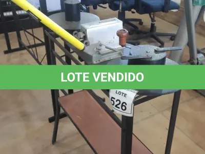 LOTE 526 - 01 MÁQUINA PARA MEDIÇÃO DE FIO. (NO ESTADO) ATENÇÃO! FAZER A VISITAÇÃO ANTES DE ARREMATAR, NÃO SABEMOS SE FUNCIONA, LEILÃO NÃO TEM GARANTIA E NEM DEVOLUÇÃO, SUJEITO A POSSÍVEIS AVARIAS VISÍVEIS/OCULTAS E/OU AUSÊNCIA DE COMPONENTES.