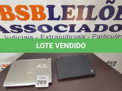 LOTE 269 - 02 NOTEBOOKS SENDO 01 EZ GO E 01 LENOVO PARA RETIRADA DE PEÇAS. (NO ESTADO) ATENÇÃO! FAZER A VISITAÇÃO ANTES DE ARREMATAR, NÃO SABEMOS SE FUNCIONA, LEILÃO NÃO TEM GARANTIA E NEM DEVOLUÇÃO, SUJEITO A POSSÍVEIS AVARIAS VISÍVEIS/OCULTAS E/OU AUSÊNCIA DE COMPONENTES.