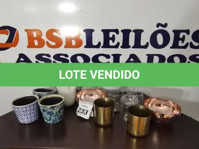 LOTE 233 - 12 VASOS DECORATIVOS DE MODELOS DIVERSOS. (NO ESTADO) ATENÇÃO! FAZER A VISITAÇÃO ANTES DE ARREMATAR, NÃO SABEMOS SE FUNCIONA, LEILÃO NÃO TEM GARANTIA E NEM DEVOLUÇÃO, SUJEITO A POSSÍVEIS AVARIAS VISÍVEIS/OCULTAS E/OU AUSÊNCIA DE COMPONENTES.
