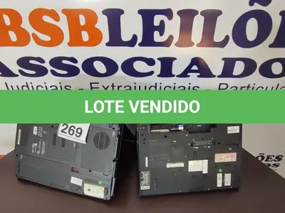 LOTE 269 - 02 NOTEBOOKS SENDO 01 EZ GO E 01 LENOVO PARA RETIRADA DE PEÇAS. (NO ESTADO) ATENÇÃO! FAZER A VISITAÇÃO ANTES DE ARREMATAR, NÃO SABEMOS SE FUNCIONA, LEILÃO NÃO TEM GARANTIA E NEM DEVOLUÇÃO, SUJEITO A POSSÍVEIS AVARIAS VISÍVEIS/OCULTAS E/OU AUSÊNCIA DE COMPONENTES.