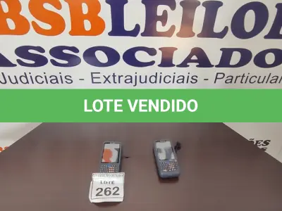 LOTE 262 - 02 COMPUTADORES MÓVEL INTERMEC CN51. (NO ESTADO) ATENÇÃO! FAZER A VISITAÇÃO ANTES DE ARREMATAR, NÃO SABEMOS SE FUNCIONA, LEILÃO NÃO TEM GARANTIA E NEM DEVOLUÇÃO, SUJEITO A POSSÍVEIS AVARIAS VISÍVEIS/OCULTAS E/OU AUSÊNCIA DE COMPONENTES.