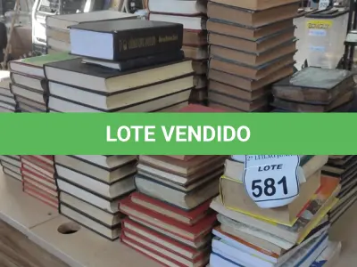 LOTE 581 - 01 LOTE COM GRANDE QUANTIDADE DE ENCICLOPÉDIAS, DICIONÁRIO E LIVROS DIDÁTICOS.  (NO ESTADO) ATENÇÃO! FAZER A VISITAÇÃO ANTES DE ARREMATAR, NÃO SABEMOS SE FUNCIONA, LEILÃO NÃO TEM GARANTIA E NEM DEVOLUÇÃO, SUJEITO A POSSÍVEIS AVARIAS VISÍVEIS/OCULTAS E/OU AUSÊNCIA DE COMPONENTES.
