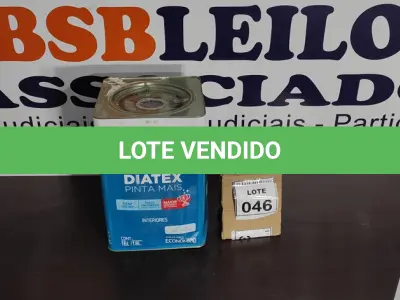 LOTE 046 - 01 LATA DE TINTA 16L/ 18L INTERIORES/EXTERIORES ACRÍLICO FOSCO IQUINE BASE P. (NOVO) (NO ESTADO) ATENÇÃO! FAZER A VISITAÇÃO ANTES DE ARREMATAR, NÃO SABEMOS SE FUNCIONA. LEILÃO NÃO TEM GARANTIA E NEM DEVOLUÇÃO, SUJEITO A POSSÍVEIS AVARIAS VISÍVEIS/OCULTAS E/OU AUSÊNCIA DE COMPONENTES.