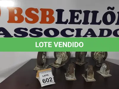 LOTE 602 - 07 RODINHAS TAMANHOS DIVERSOS.  (NO ESTADO) ATENÇÃO! FAZER A VISITAÇÃO ANTES DE ARREMATAR, NÃO SABEMOS SE FUNCIONA, LEILÃO NÃO TEM GARANTIA E NEM DEVOLUÇÃO, SUJEITO A POSSÍVEIS AVARIAS VISÍVEIS/OCULTAS E/OU AUSÊNCIA DE COMPONENTES.