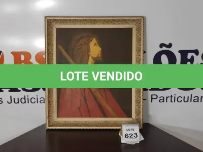 LOTE 623 - 01 QUADRO SOBRE TELA COM MOLDURA DECORADA.  (NO ESTADO) ATENÇÃO! FAZER A VISITAÇÃO ANTES DE ARREMATAR, NÃO SABEMOS SE FUNCIONA, LEILÃO NÃO TEM GARANTIA E NEM DEVOLUÇÃO, SUJEITO A POSSÍVEIS AVARIAS VISÍVEIS/OCULTAS E/OU AUSÊNCIA DE COMPONENTES.