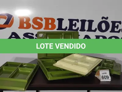 LOTE 609 - 05 BANDEJAS COM DIVISÓRIAS.  (NO ESTADO) ATENÇÃO! FAZER A VISITAÇÃO ANTES DE ARREMATAR, NÃO SABEMOS SE FUNCIONA, LEILÃO NÃO TEM GARANTIA E NEM DEVOLUÇÃO, SUJEITO A POSSÍVEIS AVARIAS VISÍVEIS/OCULTAS E/OU AUSÊNCIA DE COMPONENTES.