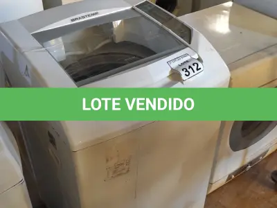 LOTE 312 - 01 MÁQUINA DE LAVAR ROUPAS BRASTEMP 8KG 220V. (NO ESTADO) ATENÇÃO! FAZER A VISITAÇÃO ANTES DE ARREMATAR, NÃO SABEMOS SE FUNCIONA. LEILÃO NÃO TEM GARANTIA E NEM DEVOLUÇÃO, SUJEITO A POSSÍVEIS AVARIAS VISÍVEIS/OCULTAS E/OU AUSÊNCIA DE COMPONENTES.