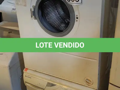 LOTE 303 - 02 MÁQUINAS DE LAVAR ROUPAS SENDO 01 BOSCH E 01 CONTINENTAL 220V. (NO ESTADO) ATENÇÃO! FAZER A VISITAÇÃO ANTES DE ARREMATAR, NÃO SABEMOS SE FUNCIONA. LEILÃO NÃO TEM GARANTIA E NEM DEVOLUÇÃO, SUJEITO A POSSÍVEIS AVARIAS VISÍVEIS/OCULTAS E/OU AUSÊNCIA DE COMPONENTES.