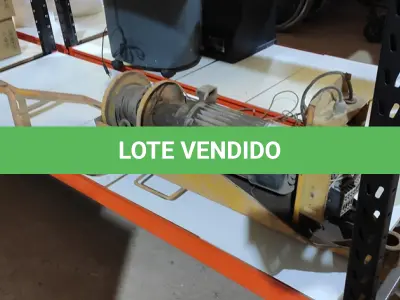 LOTE 337 - 01 GUINCHO ELÉTRICO CAPACIDADE 400KG. (NO ESTADO) ATENÇÃO! FAZER A VISITAÇÃO ANTES DE ARREMATAR, NÃO SABEMOS SE FUNCIONA, LEILÃO NÃO TEM GARANTIA E NEM DEVOLUÇÃO, SUJEITO A POSSÍVEIS AVARIAS VISÍVEIS/OCULTAS E/OU AUSÊNCIA DE COMPONENTES.