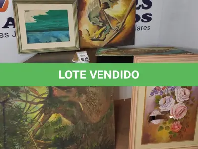 LOTE 628 - 04 QUADROS DIVERSOS.  (NO ESTADO) ATENÇÃO! FAZER A VISITAÇÃO ANTES DE ARREMATAR, NÃO SABEMOS SE FUNCIONA, LEILÃO NÃO TEM GARANTIA E NEM DEVOLUÇÃO, SUJEITO A POSSÍVEIS AVARIAS VISÍVEIS/OCULTAS E/OU AUSÊNCIA DE COMPONENTES.
