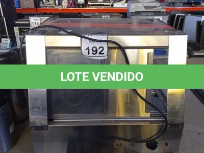 LOTE 192 - 01 ESTUFA PARA SALGADOS INDUSTRIAIS. (NO ESTADO) ATENÇÃO! FAZER A VISITAÇÃO ANTES DE ARREMATAR, NÃO SABEMOS SE FUNCIONA, LEILÃO NÃO TEM GARANTIA E NEM DEVOLUÇÃO, SUJEITO A POSSÍVEIS AVARIAS VISÍVEIS/OCULTAS E/OU AUSÊNCIA DE COMPONENTES.