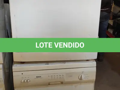 LOTE 355 - 02 LAVAS LOUÇAS SENDO 01 PHILCO E 01 BOSCH. (NO ESTADO) ATENÇÃO! FAZER A VISITAÇÃO ANTES DE ARREMATAR, NÃO SABEMOS SE FUNCIONA, LEILÃO NÃO TEM GARANTIA E NEM DEVOLUÇÃO, SUJEITO A POSSÍVEIS AVARIAS VISÍVEIS/OCULTAS E/OU AUSÊNCIA DE COMPONENTES.