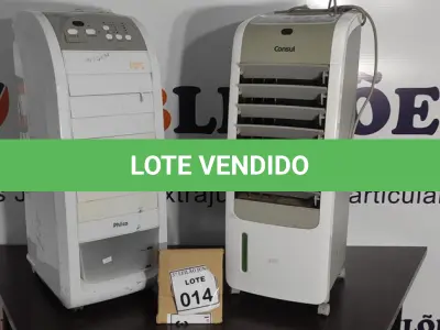 LOTE 014 - 02 UMIDIFICADORES SENDO 01 MARCA CONSUL E 01 MARCA PHILCO. (NO ESTADO) ATENÇÃO! FAZER A VISITAÇÃO ANTES DE ARREMATAR, NÃO SABEMOS SE FUNCIONA, LEILÃO NÃO TEM GARANTIA E NEM DEVOLUÇÃO, SUJEITO A POSSÍVEIS AVARIAS VISÍVEIS/OCULTAS E/OU AUSÊNCIA DE COMPONENTES.