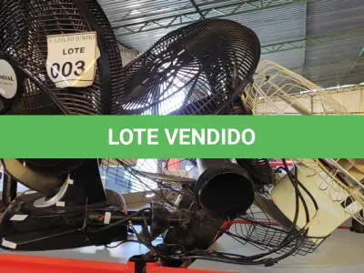 LOTE 003 - 05 VENTILADORES MARCAS E MODELOS DIVERSOS. (NO ESTADO) ATENÇÃO! FAZER A VISITAÇÃO ANTES DE ARREMATAR, NÃO SABEMOS SE FUNCIONA, LEILÃO NÃO TEM GARANTIA E NEM DEVOLUÇÃO, SUJEITO A POSSÍVEIS AVARIAS VISÍVEIS/OCULTAS E/OU AUSÊNCIA DE COMPONENTES.