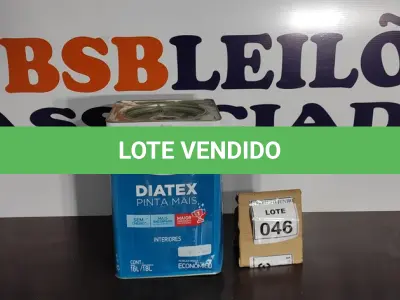 LOTE 046 - 01 LATA DE TINTA 16L/ 18L INTERIORES/EXTERIORES ACRÍLICO FOSCO IQUINE BASE P. (NOVO) (NO ESTADO) ATENÇÃO! FAZER A VISITAÇÃO ANTES DE ARREMATAR, NÃO SABEMOS SE FUNCIONA. LEILÃO NÃO TEM GARANTIA E NEM DEVOLUÇÃO, SUJEITO A POSSÍVEIS AVARIAS VISÍVEIS/OCULTAS E/OU AUSÊNCIA DE COMPONENTES.