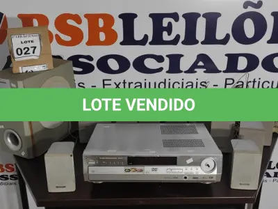 LOTE 027 - 01 HOME THEATHER PANASONIC. (NO ESTADO) ATENÇÃO! FAZER A VISITAÇÃO ANTES DE ARREMATAR, NÃO SABEMOS SE FUNCIONA. LEILÃO NÃO TEM GARANTIA E NEM DEVOLUÇÃO, SUJEITO A POSSÍVEIS AVARIAS VISÍVEIS/OCULTAS E/OU AUSÊNCIA DE COMPONENTES.