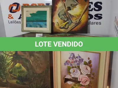 LOTE 628 - 04 QUADROS DIVERSOS.  (NO ESTADO) ATENÇÃO! FAZER A VISITAÇÃO ANTES DE ARREMATAR, NÃO SABEMOS SE FUNCIONA, LEILÃO NÃO TEM GARANTIA E NEM DEVOLUÇÃO, SUJEITO A POSSÍVEIS AVARIAS VISÍVEIS/OCULTAS E/OU AUSÊNCIA DE COMPONENTES.
