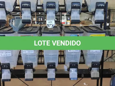 LOTE 529 - 01 DISPENSER PARA RAÇÃO A GRANEL COM 10 DIVISÕES. (NO ESTADO) ATENÇÃO! FAZER A VISITAÇÃO ANTES DE ARREMATAR, NÃO SABEMOS SE FUNCIONA, LEILÃO NÃO TEM GARANTIA E NEM DEVOLUÇÃO, SUJEITO A POSSÍVEIS AVARIAS VISÍVEIS/OCULTAS E/OU AUSÊNCIA DE COMPONENTES.