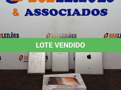 LOTE 173 - 01 TABLET APPLE 16G E 02 TABLETS LENOVO. (NO ESTADO) ATENÇÃO! FAZER A VISITAÇÃO ANTES DE ARREMATAR, NÃO SABEMOS SE FUNCIONA, LEILÃO NÃO TEM GARANTIA E NEM DEVOLUÇÃO, SUJEITO A POSSÍVEIS AVARIAS VISÍVEIS/OCULTAS E/OU AUSÊNCIA DE COMPONENTES.