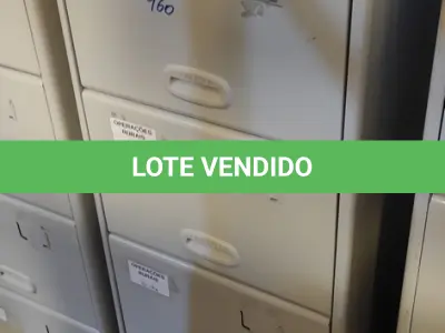 LOTE 323 - 01 ARQUIVO DE AÇO 04 GAVETAS. (NO ESTADO) ATENÇÃO! FAZER A VISITAÇÃO ANTES DE ARREMATAR, NÃO SABEMOS SE FUNCIONA, LEILÃO NÃO TEM GARANTIA E NEM DEVOLUÇÃO, SUJEITO A POSSÍVEIS AVARIAS VISÍVEIS/OCULTAS E/OU AUSÊNCIA DE COMPONENTES.