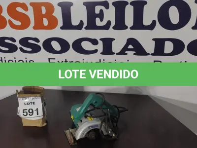 LOTE 591 - 01 SERRA MÁRMORE 220W MARCA SONGHE TOOLS.  (NO ESTADO) ATENÇÃO! FAZER A VISITAÇÃO ANTES DE ARREMATAR, NÃO SABEMOS SE FUNCIONA, LEILÃO NÃO TEM GARANTIA E NEM DEVOLUÇÃO, SUJEITO A POSSÍVEIS AVARIAS VISÍVEIS/OCULTAS E/OU AUSÊNCIA DE COMPONENTES.