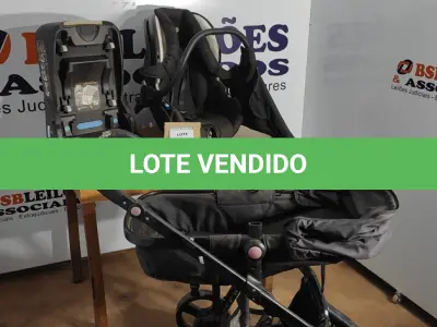 LOTE 002 - 01 CARRINHO DE BEBÊ COMPLETO COM SUPORTE PARA CARRO E BEBÊ CONFORTO. (NO ESTADO) ATENÇÃO! FAZER A VISITAÇÃO ANTES DE ARREMATAR, NÃO SABEMOS SE FUNCIONA, LEILÃO NÃO TEM GARANTIA E NEM DEVOLUÇÃO, SUJEITO A POSSÍVEIS AVARIAS VISÍVEIS/OCULTAS E/OU AUSÊNCIA DE COMPONENTES.