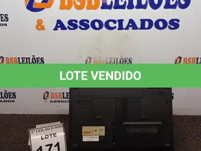 LOTE 171 - 01 NOTEBOOK MARCA HP. (NO ESTADO) ATENÇÃO! FAZER A VISITAÇÃO ANTES DE ARREMATAR, NÃO SABEMOS SE FUNCIONA, LEILÃO NÃO TEM GARANTIA E NEM DEVOLUÇÃO, SUJEITO A POSSÍVEIS AVARIAS VISÍVEIS/OCULTAS E/OU AUSÊNCIA DE COMPONENTES.