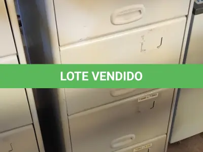 LOTE 322 - 01 ARQUIVO DE AÇO 04 GAVETAS. (NO ESTADO) ATENÇÃO! FAZER A VISITAÇÃO ANTES DE ARREMATAR, NÃO SABEMOS SE FUNCIONA, LEILÃO NÃO TEM GARANTIA E NEM DEVOLUÇÃO, SUJEITO A POSSÍVEIS AVARIAS VISÍVEIS/OCULTAS E/OU AUSÊNCIA DE COMPONENTES.