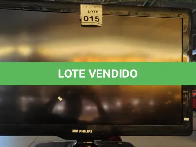 LOTE 015 - 01 TV LCD 40’’. (NO ESTADO) ATENÇÃO! FAZER A VISITAÇÃO ANTES DE ARREMATAR, NÃO SABEMOS SE FUNCIONA, LEILÃO NÃO TEM GARANTIA E NEM DEVOLUÇÃO, SUJEITO A POSSÍVEIS AVARIAS VISÍVEIS/OCULTAS E/OU AUSÊNCIA DE COMPONENTES.