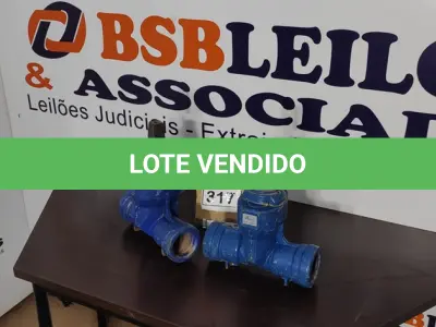 LOTE 317 - 02 VÁLVULAS GLOBO. (NO ESTADO) ATENÇÃO! FAZER A VISITAÇÃO ANTES DE ARREMATAR, NÃO SABEMOS SE FUNCIONA, LEILÃO NÃO TEM GARANTIA E NEM DEVOLUÇÃO, SUJEITO A POSSÍVEIS AVARIAS VISÍVEIS/OCULTAS E/OU AUSÊNCIA DE COMPONENTES.