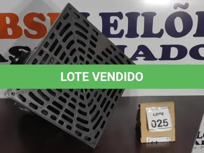 LOTE 025 - 01 CAIXA COLETORA DE ÁGUA PLUVIAL. (NOVO) (NO ESTADO) ATENÇÃO! FAZER A VISITAÇÃO ANTES DE ARREMATAR, NÃO SABEMOS SE FUNCIONA. LEILÃO NÃO TEM GARANTIA E NEM DEVOLUÇÃO, SUJEITO A POSSÍVEIS AVARIAS VISÍVEIS/OCULTAS E/OU AUSÊNCIA DE COMPONENTES.