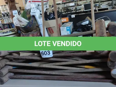 LOTE 603 - 01 LOTE COM GRANDE QUANTIDADE DE TACOS E BOLAS DE CROQUETE COM 3 CARRINHOS DE MADEIRA.  (NO ESTADO) ATENÇÃO! FAZER A VISITAÇÃO ANTES DE ARREMATAR, NÃO SABEMOS SE FUNCIONA, LEILÃO NÃO TEM GARANTIA E NEM DEVOLUÇÃO, SUJEITO A POSSÍVEIS AVARIAS VISÍVEIS/OCULTAS E/OU AUSÊNCIA DE COMPONENTES.