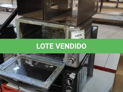 LOTE 086 - 02 FORNOS ELÉTRICOS E 01 DEPURADOR INOX. (NO ESTADO) ATENÇÃO! FAZER A VISITAÇÃO ANTES DE ARREMATAR, NÃO SABEMOS SE FUNCIONA, LEILÃO NÃO TEM GARANTIA E NEM DEVOLUÇÃO, SUJEITO A POSSÍVEIS AVARIAS VISÍVEIS/OCULTAS E/OU AUSÊNCIA DE COMPONENTES.