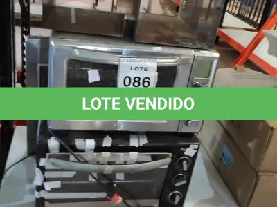 LOTE 086 - 02 FORNOS ELÉTRICOS E 01 DEPURADOR INOX. (NO ESTADO) ATENÇÃO! FAZER A VISITAÇÃO ANTES DE ARREMATAR, NÃO SABEMOS SE FUNCIONA, LEILÃO NÃO TEM GARANTIA E NEM DEVOLUÇÃO, SUJEITO A POSSÍVEIS AVARIAS VISÍVEIS/OCULTAS E/OU AUSÊNCIA DE COMPONENTES.