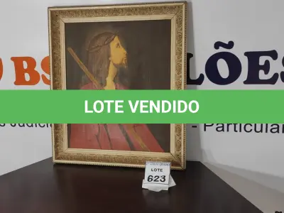 LOTE 623 - 01 QUADRO SOBRE TELA COM MOLDURA DECORADA.  (NO ESTADO) ATENÇÃO! FAZER A VISITAÇÃO ANTES DE ARREMATAR, NÃO SABEMOS SE FUNCIONA, LEILÃO NÃO TEM GARANTIA E NEM DEVOLUÇÃO, SUJEITO A POSSÍVEIS AVARIAS VISÍVEIS/OCULTAS E/OU AUSÊNCIA DE COMPONENTES.