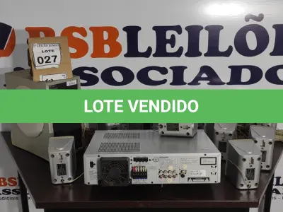 LOTE 027 - 01 HOME THEATHER PANASONIC. (NO ESTADO) ATENÇÃO! FAZER A VISITAÇÃO ANTES DE ARREMATAR, NÃO SABEMOS SE FUNCIONA. LEILÃO NÃO TEM GARANTIA E NEM DEVOLUÇÃO, SUJEITO A POSSÍVEIS AVARIAS VISÍVEIS/OCULTAS E/OU AUSÊNCIA DE COMPONENTES.