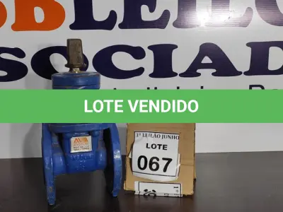 LOTE 067 - 01 VÁLVULA GLOBO. (NO ESTADO) ATENÇÃO! FAZER A VISITAÇÃO ANTES DE ARREMATAR, NÃO SABEMOS SE FUNCIONA, LEILÃO NÃO TEM GARANTIA E NEM DEVOLUÇÃO, SUJEITO A POSSÍVEIS AVARIAS VISÍVEIS/OCULTAS E/OU AUSÊNCIA DE COMPONENTES.