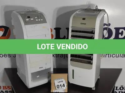 LOTE 014 - 02 UMIDIFICADORES SENDO 01 MARCA CONSUL E 01 MARCA PHILCO. (NO ESTADO) ATENÇÃO! FAZER A VISITAÇÃO ANTES DE ARREMATAR, NÃO SABEMOS SE FUNCIONA, LEILÃO NÃO TEM GARANTIA E NEM DEVOLUÇÃO, SUJEITO A POSSÍVEIS AVARIAS VISÍVEIS/OCULTAS E/OU AUSÊNCIA DE COMPONENTES.