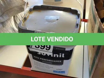 LOTE 399 - 01 GALÃO DE TINTA SUVINIL DE 18L PARA INTERIORES ACABAMENTO FOSCO BRANCO. (NOVO) (NO ESTADO) ATENÇÃO! FAZER A VISITAÇÃO ANTES DE ARREMATAR, NÃO SABEMOS SE FUNCIONA. LEILÃO NÃO TEM GARANTIA E NEM DEVOLUÇÃO, SUJEITO A POSSÍVEIS AVARIAS VISÍVEIS/OCULTAS E/OU AUSÊNCIA DE COMPONENTES.