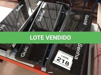 LOTE 218 - 06 PAINÉIS DE SENHA. (NO ESTADO) ATENÇÃO! FAZER A VISITAÇÃO ANTES DE ARREMATAR, NÃO SABEMOS SE FUNCIONA, LEILÃO NÃO TEM GARANTIA E NEM DEVOLUÇÃO, SUJEITO A POSSÍVEIS AVARIAS VISÍVEIS/OCULTAS E/OU AUSÊNCIA DE COMPONENTES.